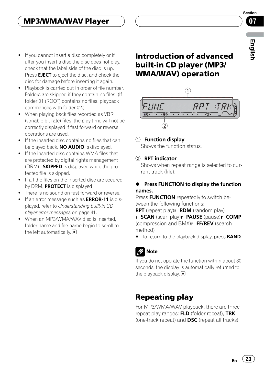 Pioneer DEH-P4800MP operation manual 