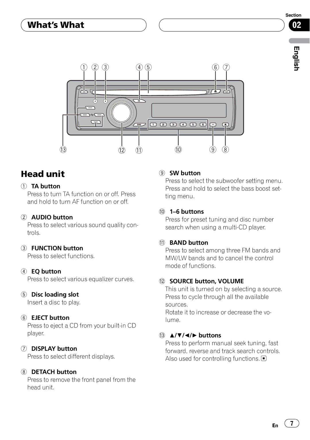 Pioneer DEH-P4800MP operation manual 