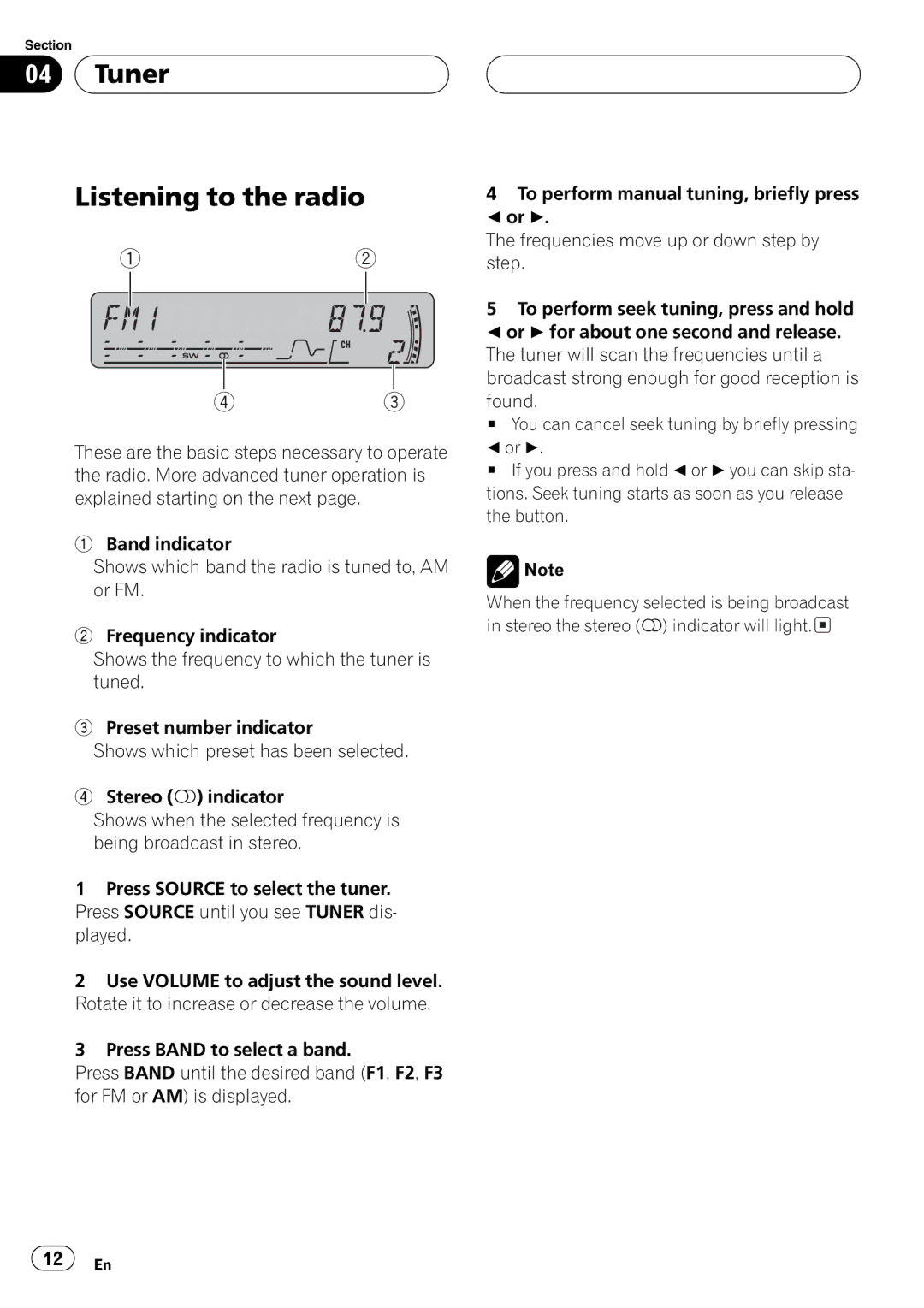 Pioneer DEH-P4800MP operation manual 