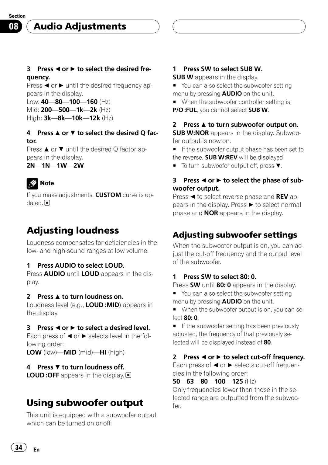 Pioneer DEH-P4800MP operation manual 