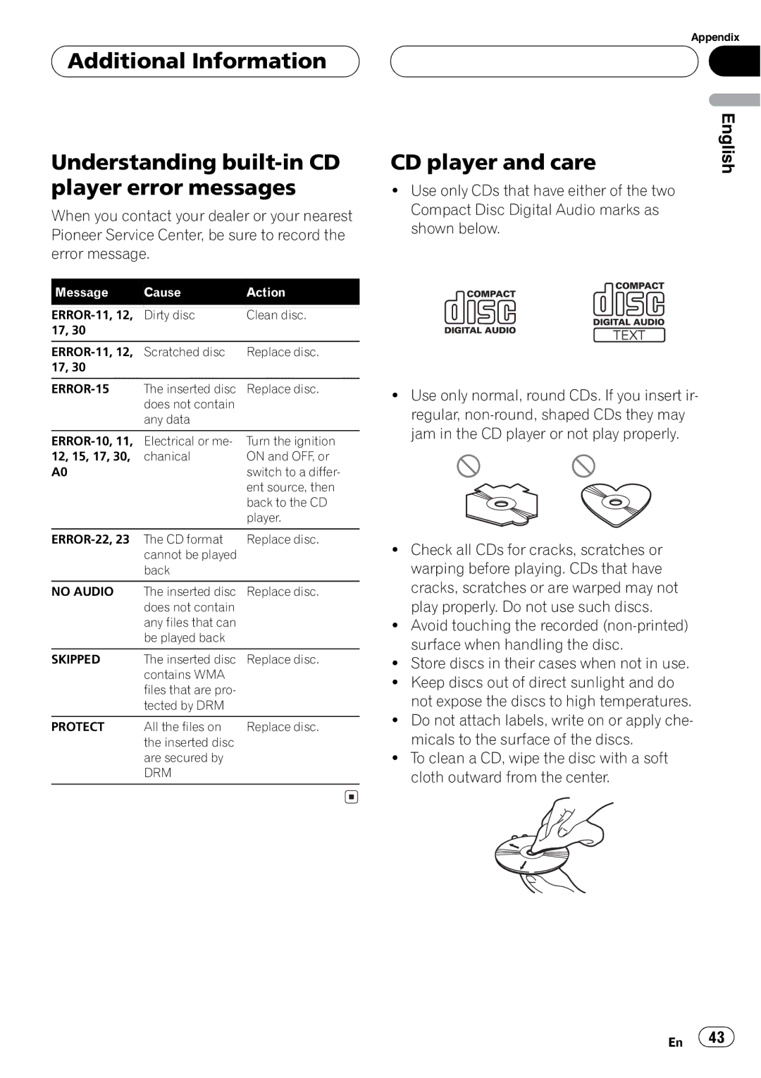 Pioneer DEH-P4800MP operation manual 