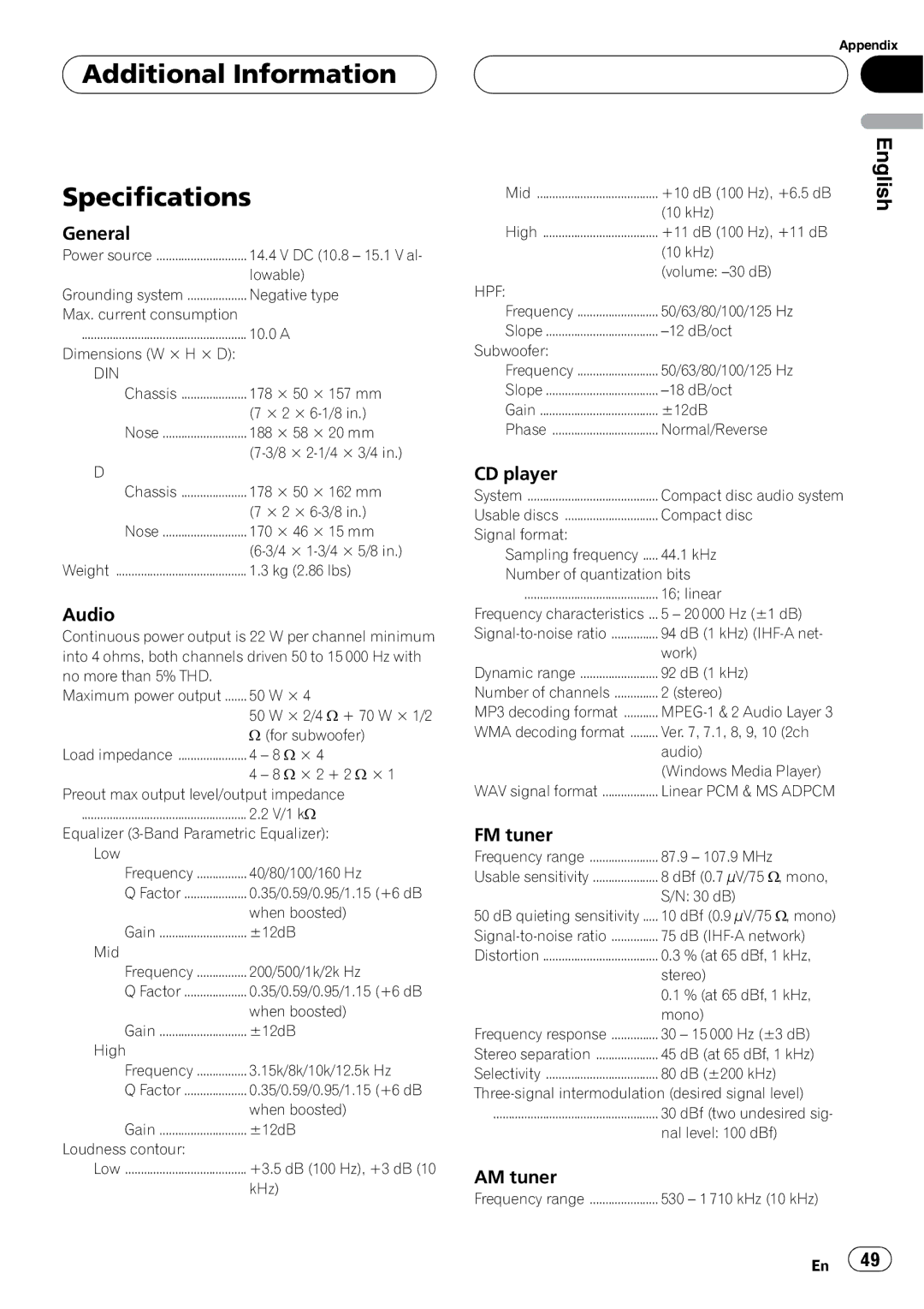 Pioneer DEH-P4800MP operation manual 