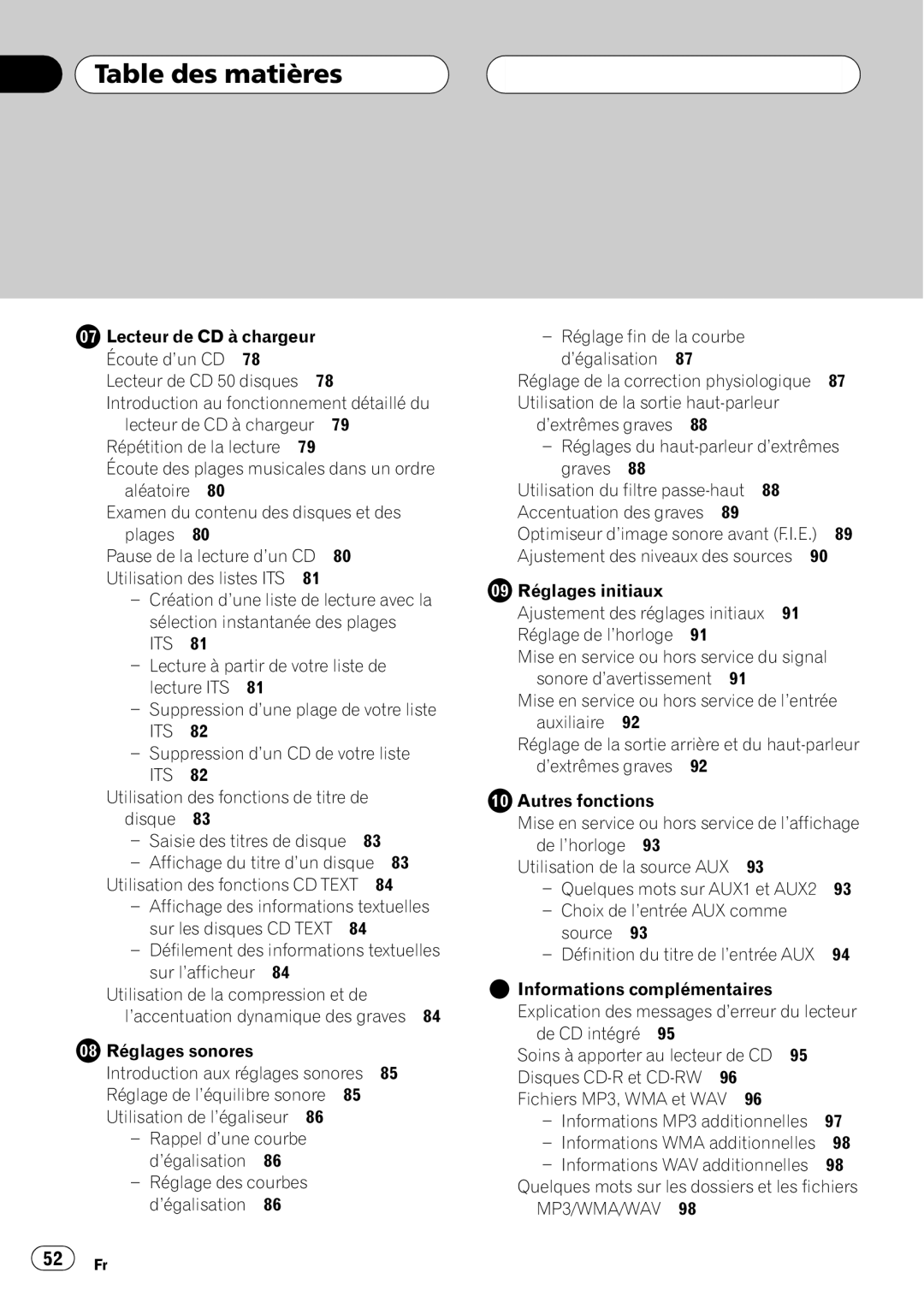 Pioneer DEH-P4800MP operation manual 