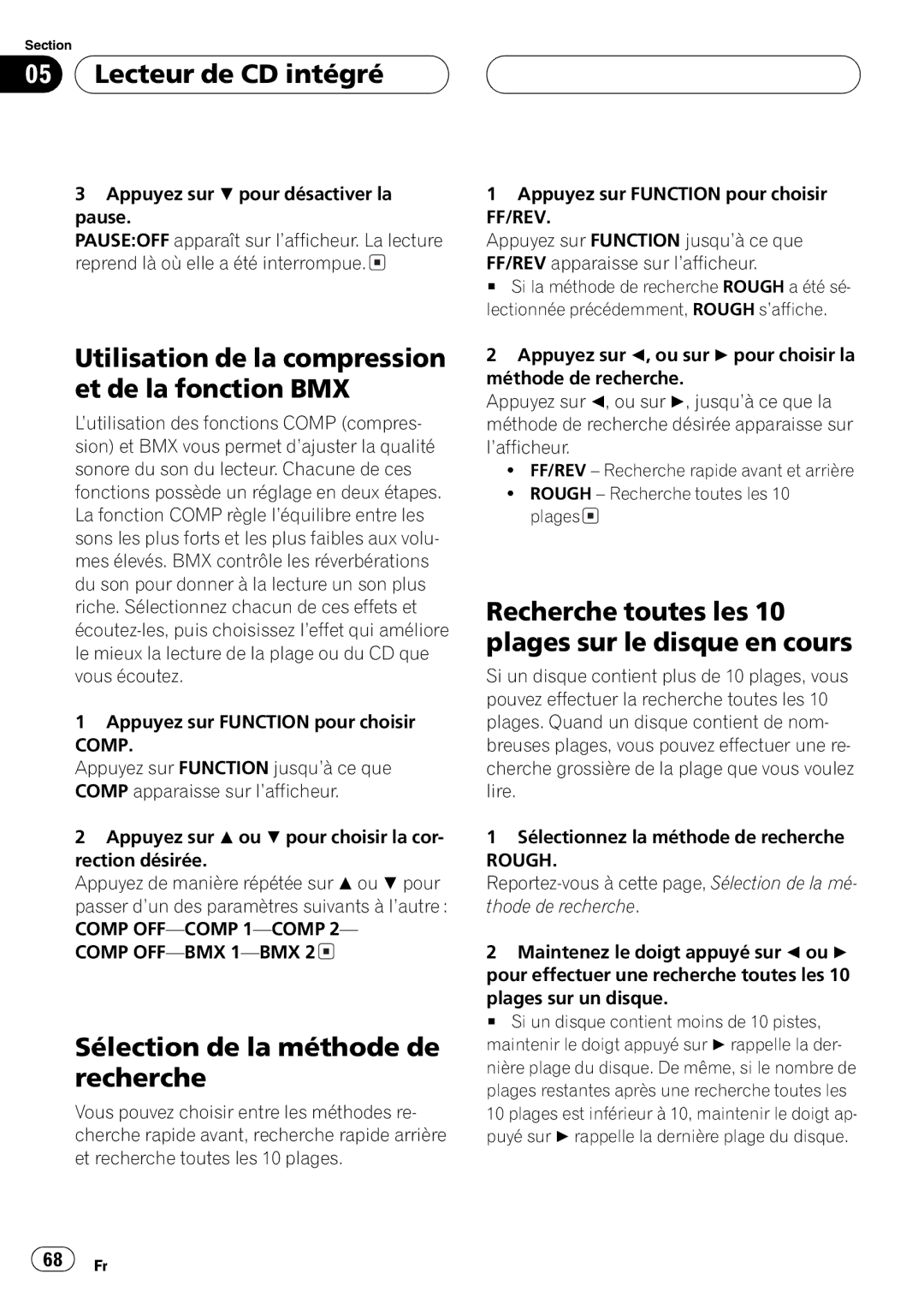 Pioneer DEH-P4800MP operation manual 