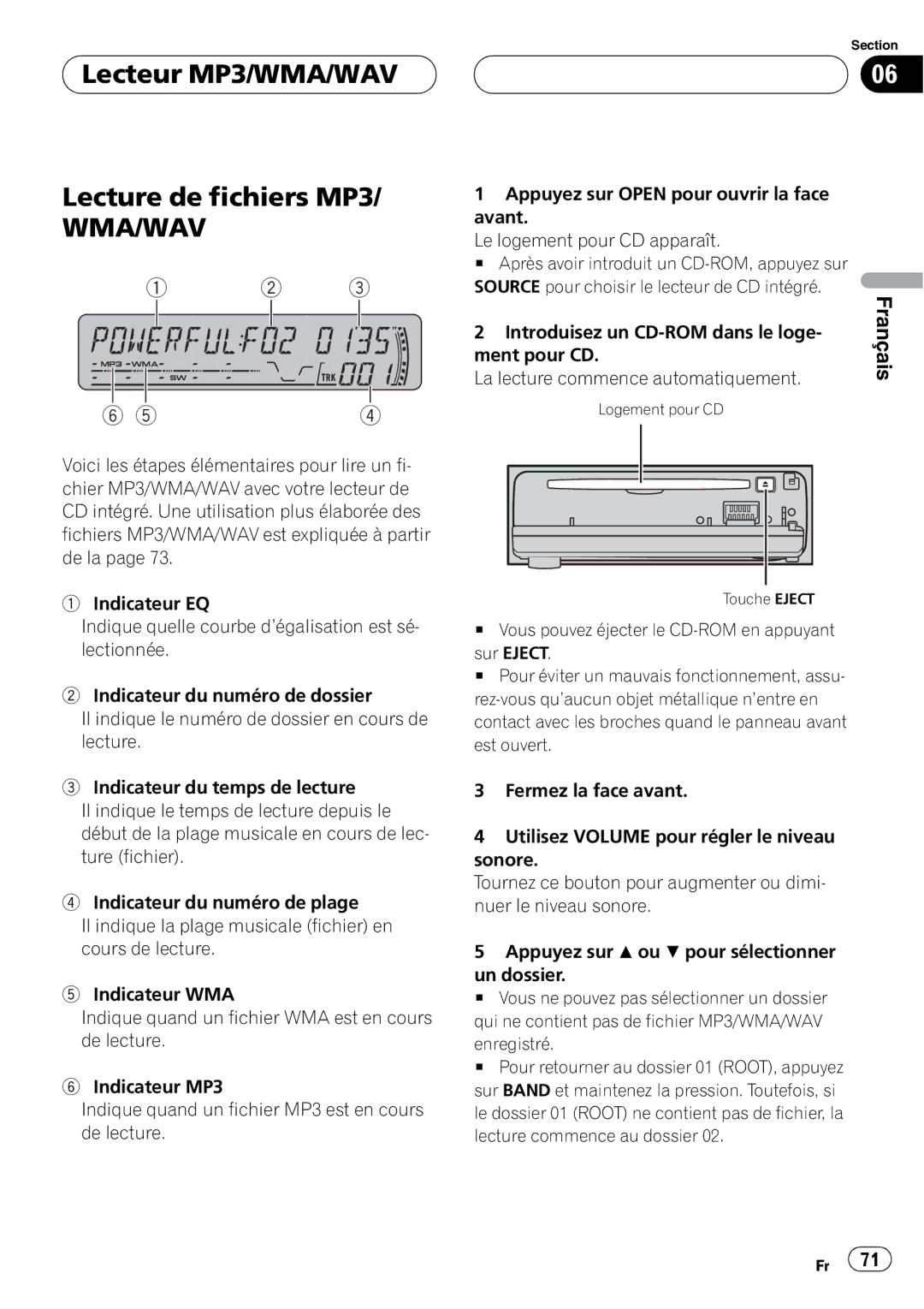 Pioneer DEH-P4800MP operation manual 