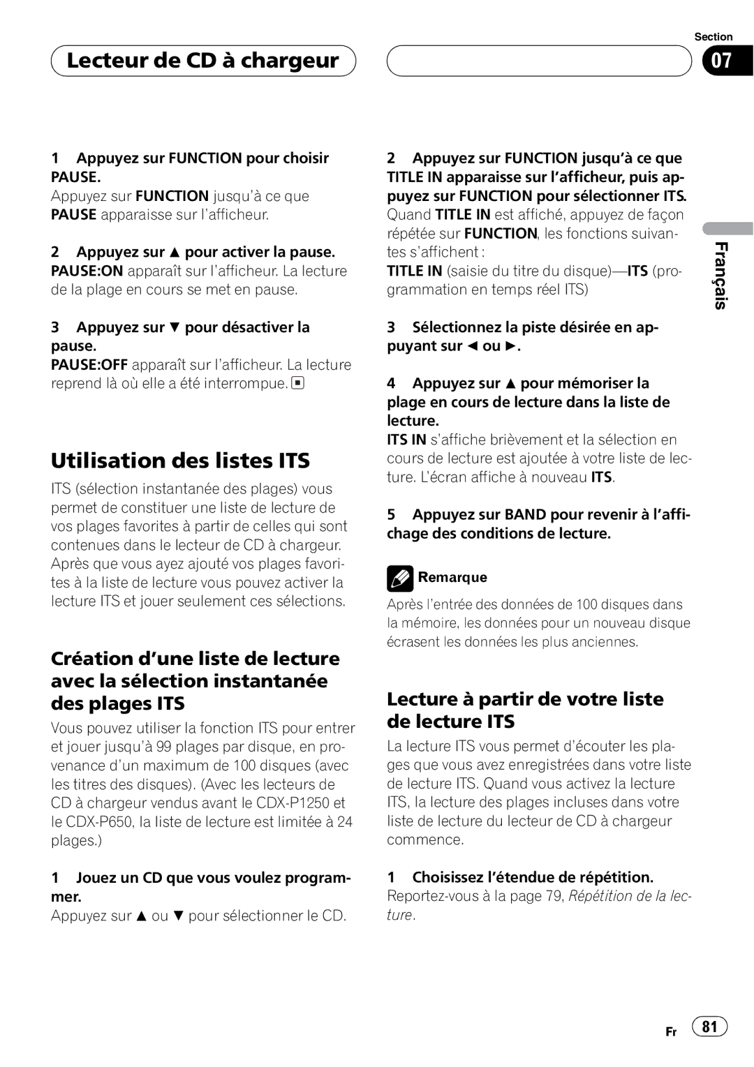 Pioneer DEH-P4800MP operation manual 