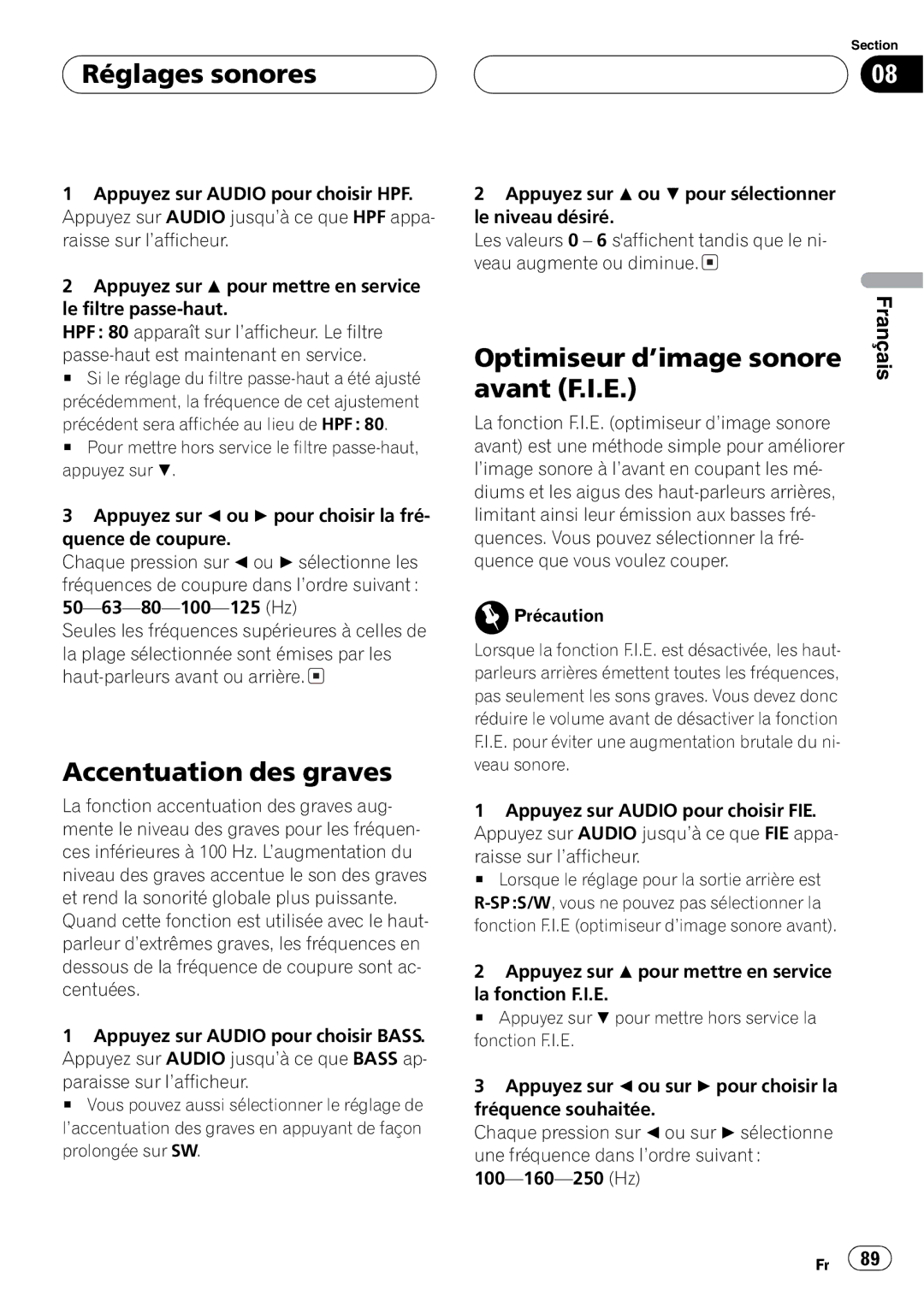 Pioneer DEH-P4800MP operation manual 