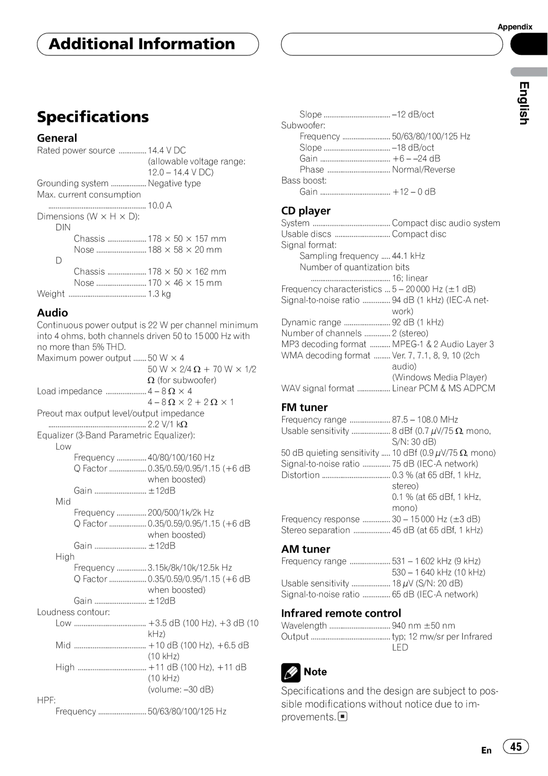 Pioneer DEH-P4850MP operation manual 