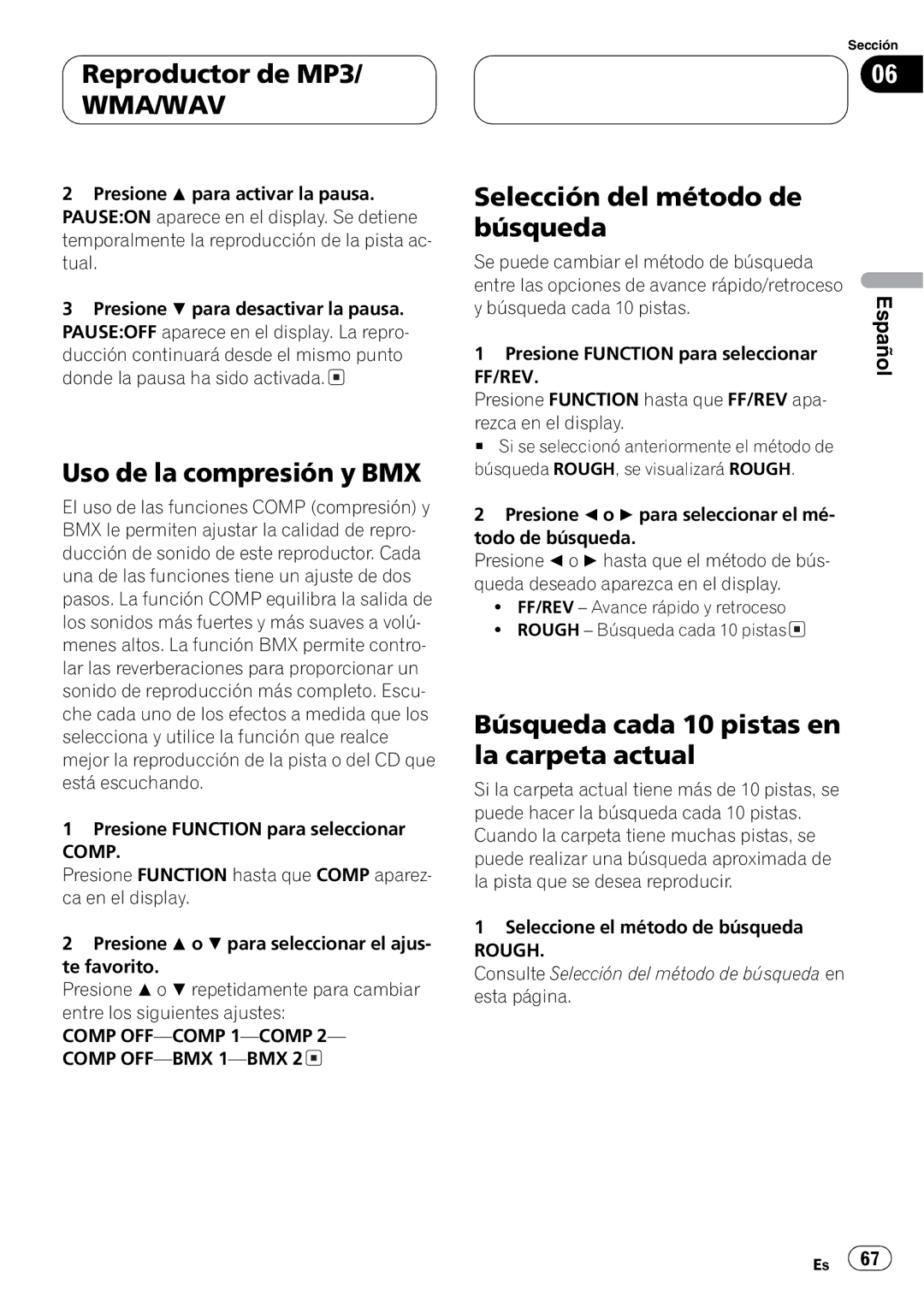 Pioneer DEH-P4850MP operation manual 