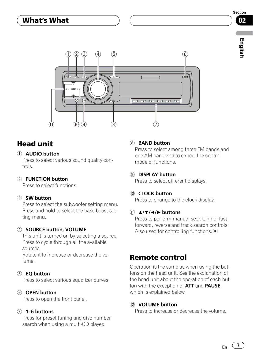 Pioneer DEH-P4850MP operation manual 