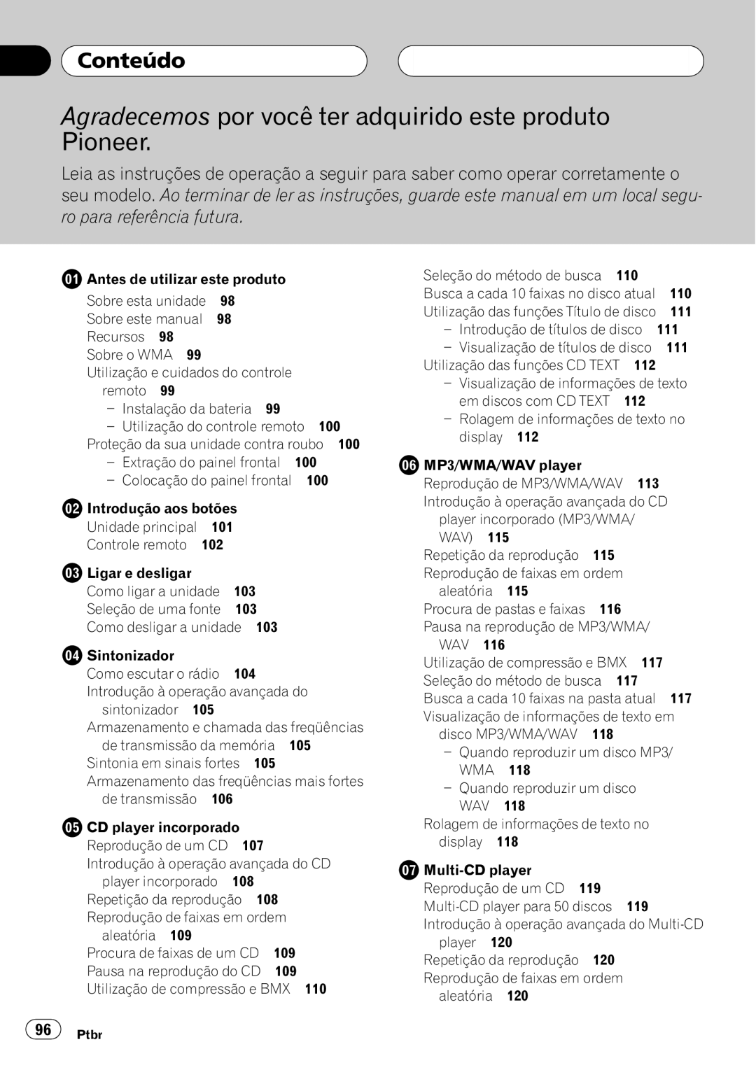 Pioneer DEH-P4850MP operation manual 