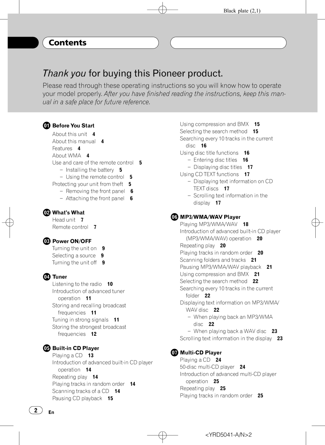 Pioneer DEH-P4850MPH operation manual 