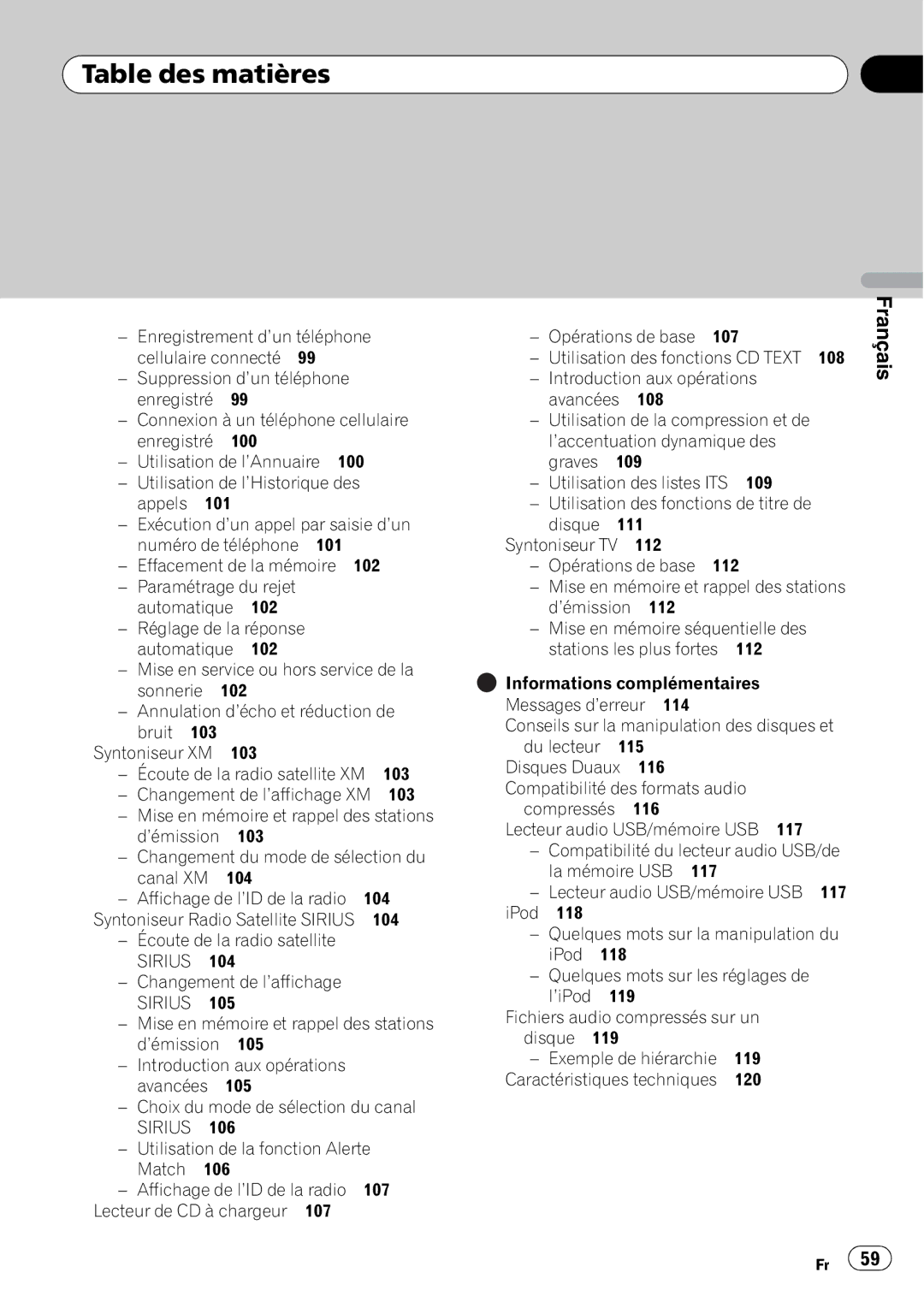 Pioneer DEH-P500UB operation manual 120 