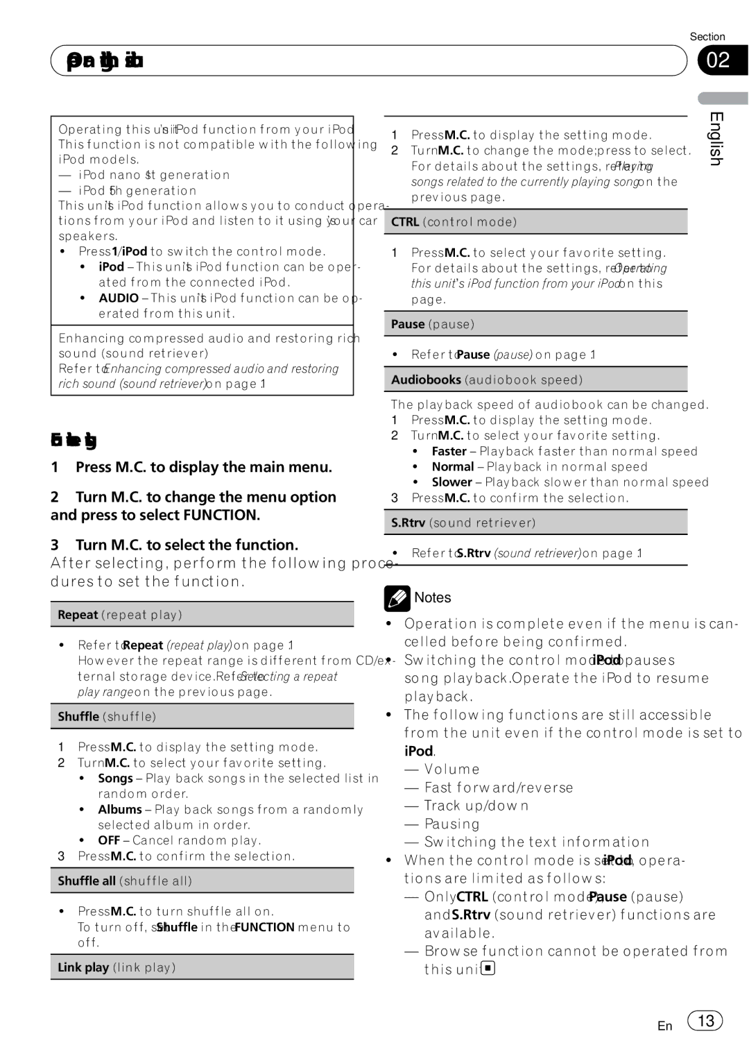 Pioneer DEH-P5200HD operation manual Repeat repeat play 