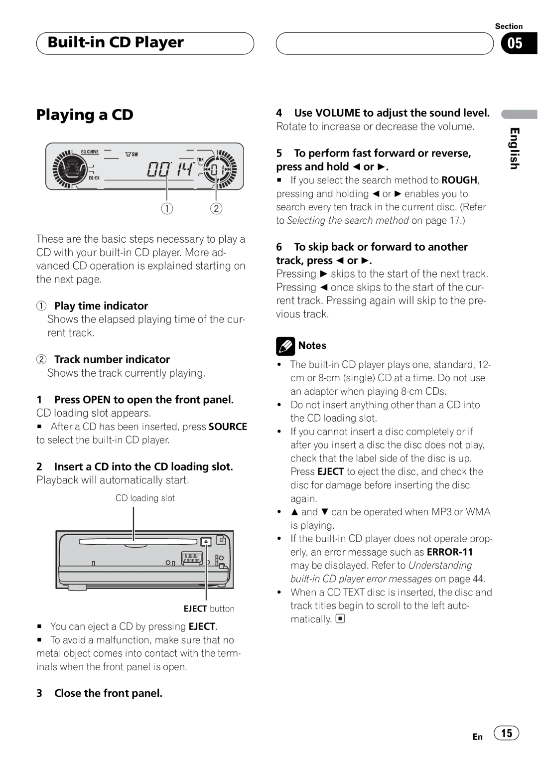 Pioneer DEH-P5500MP operation manual 