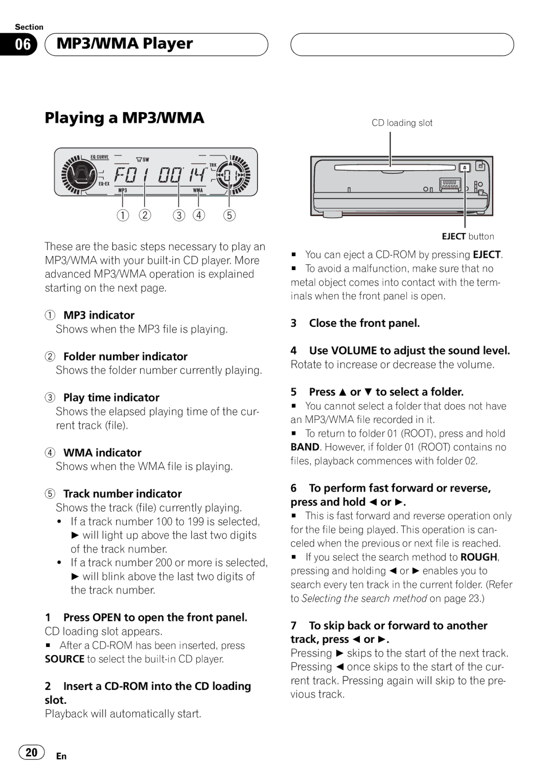 Pioneer DEH-P5500MP operation manual 3 4 