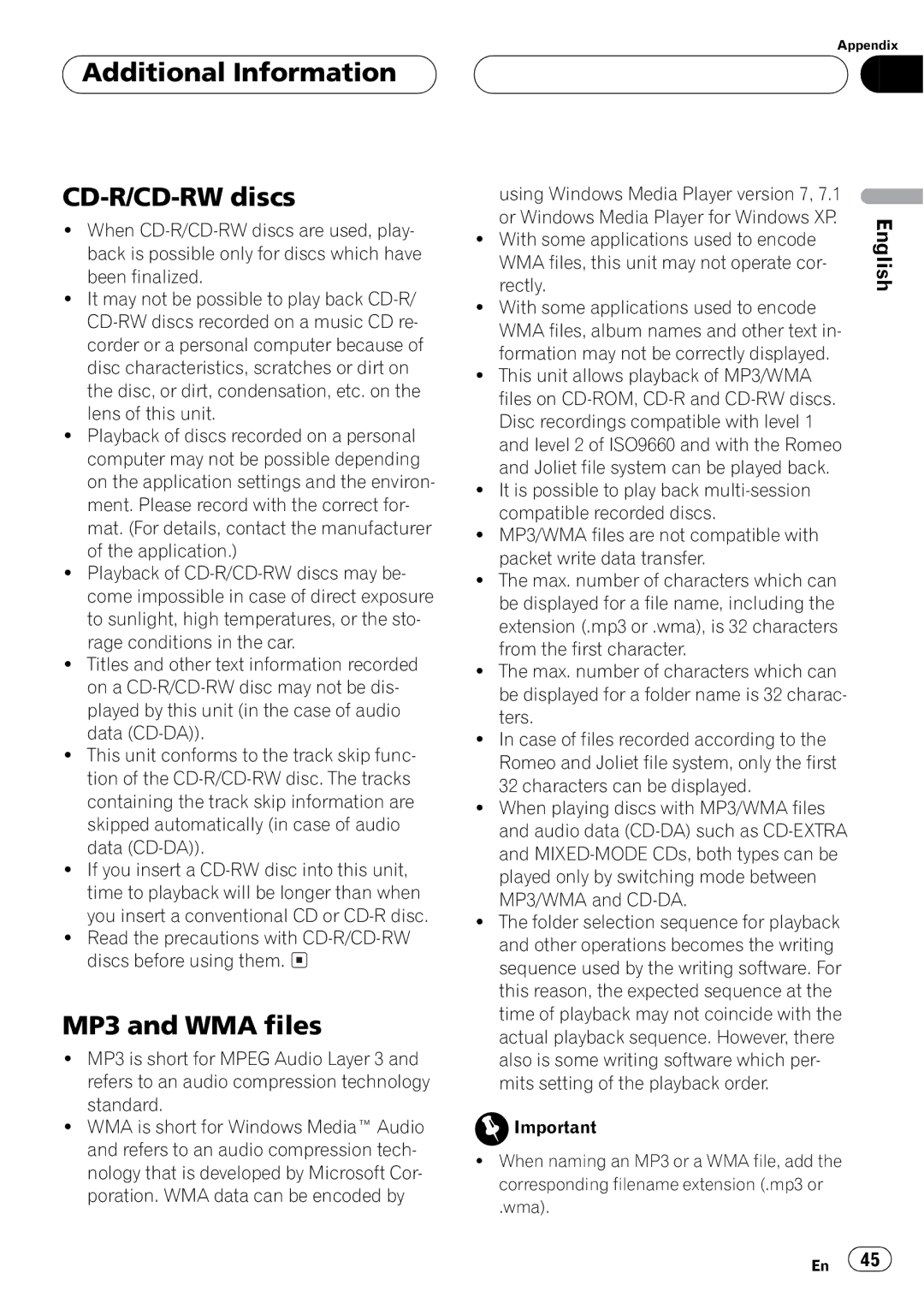 Pioneer DEH-P5500MP operation manual 