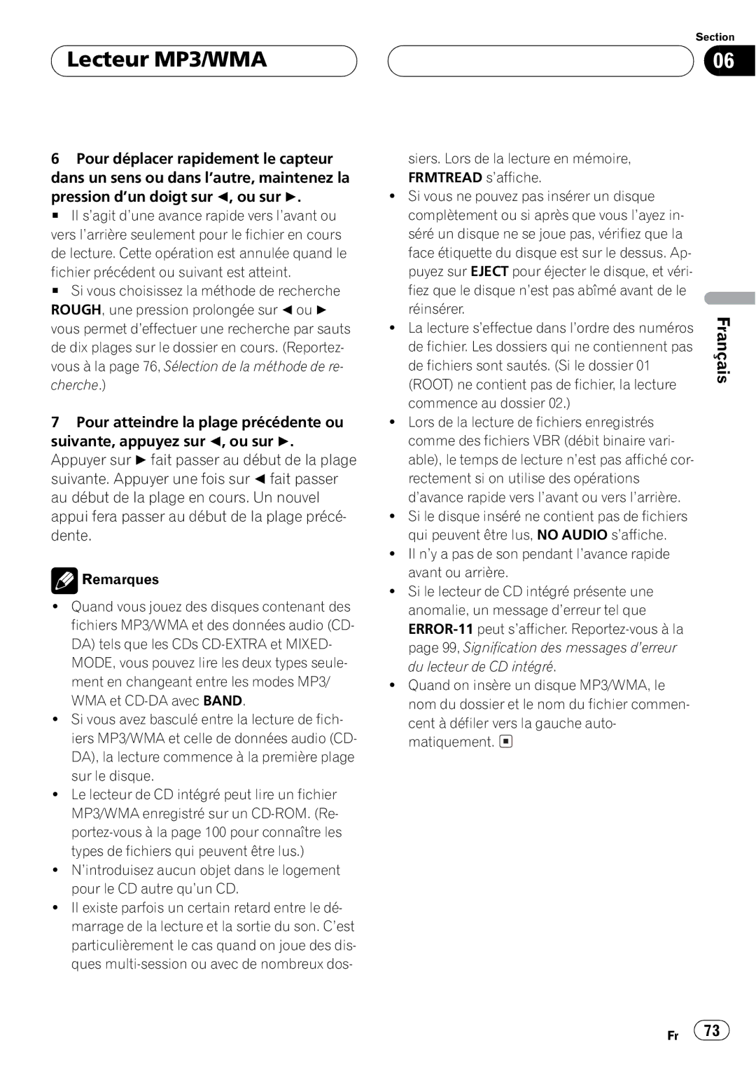 Pioneer DEH-P5500MP operation manual 