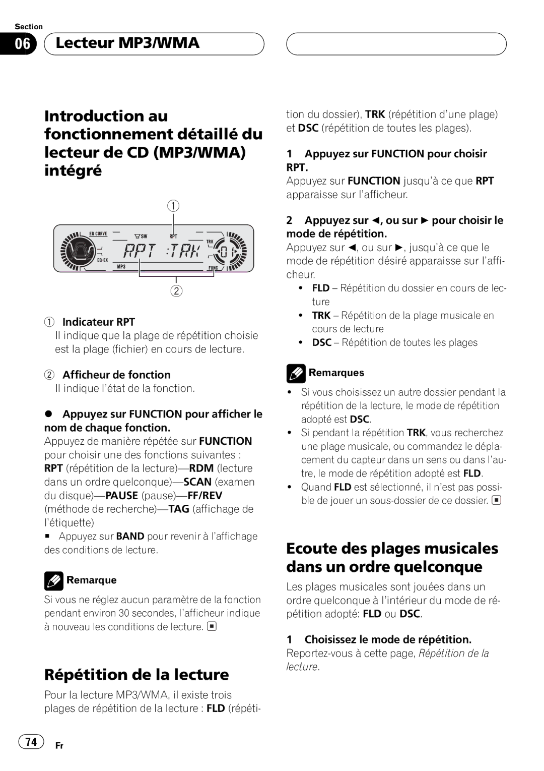 Pioneer DEH-P5500MP operation manual 