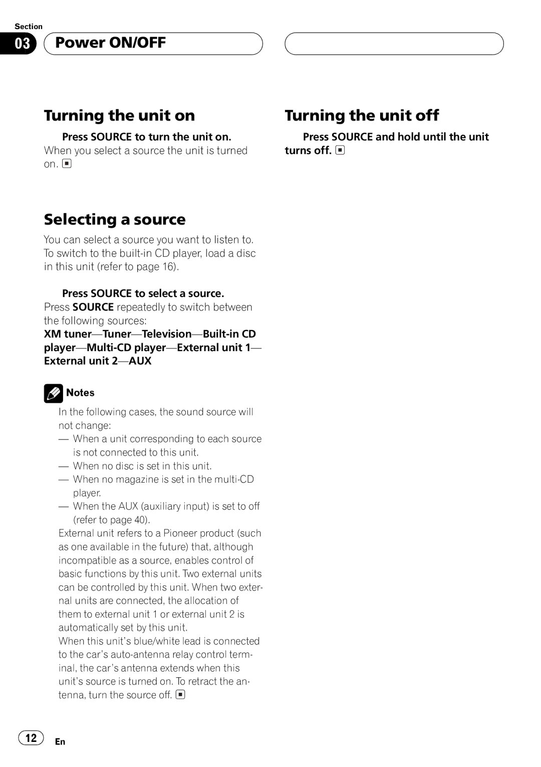 Pioneer DEH-P550MP operation manual 