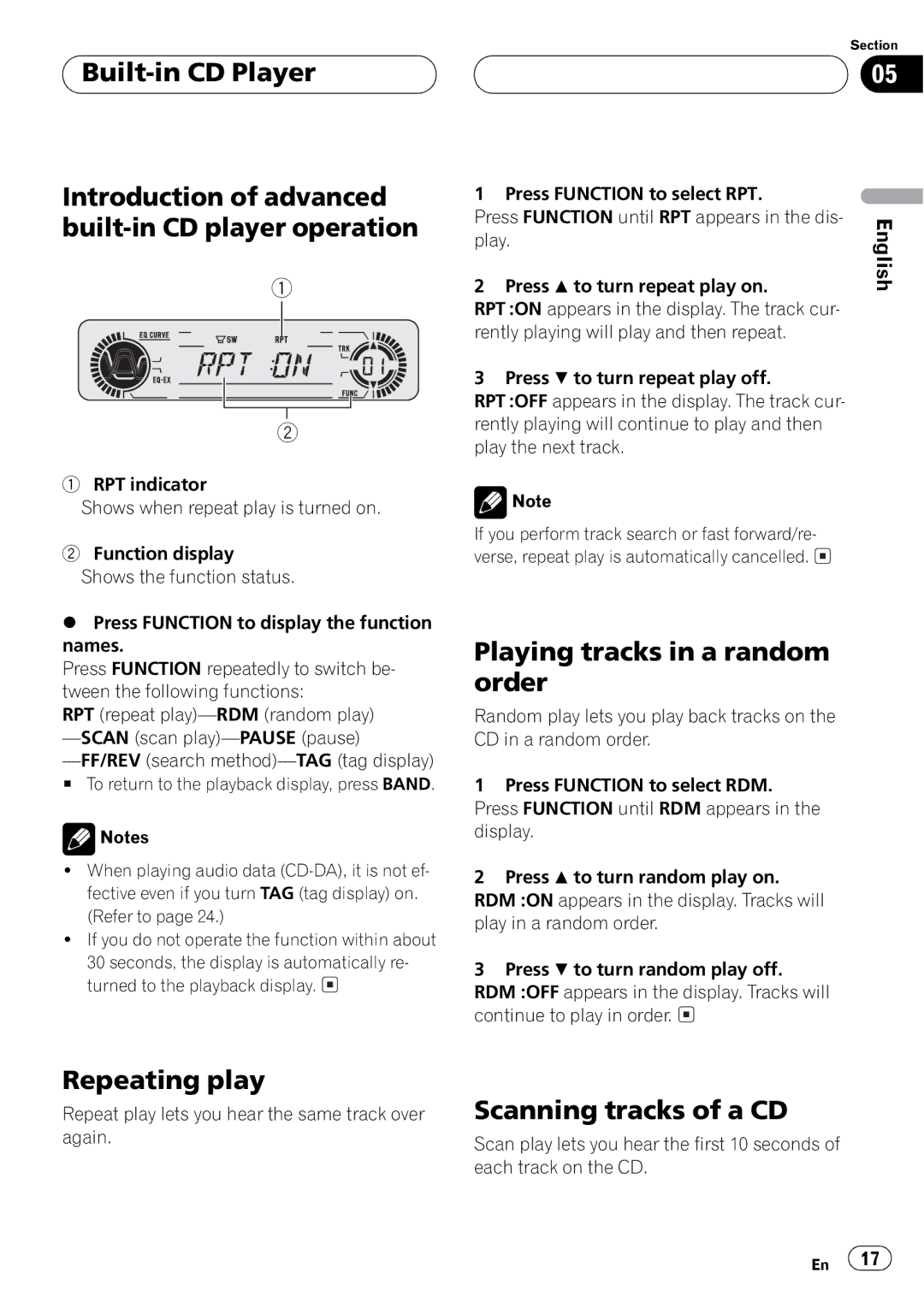 Pioneer DEH-P550MP operation manual 