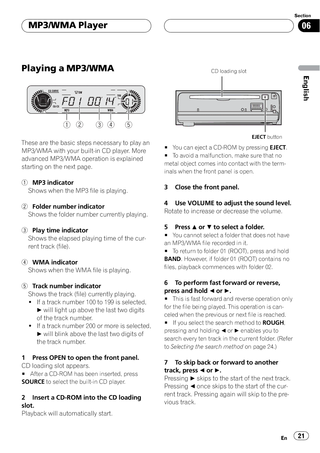 Pioneer DEH-P550MP operation manual 3 4 