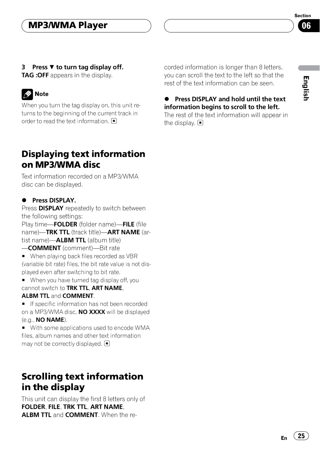 Pioneer DEH-P550MP operation manual 