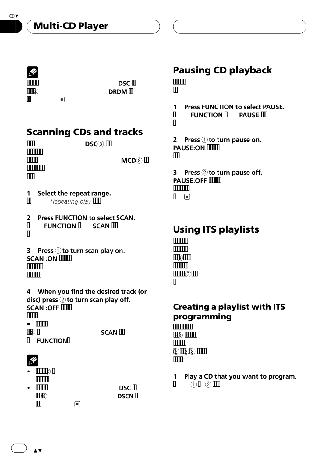 Pioneer DEH-P550MP operation manual 