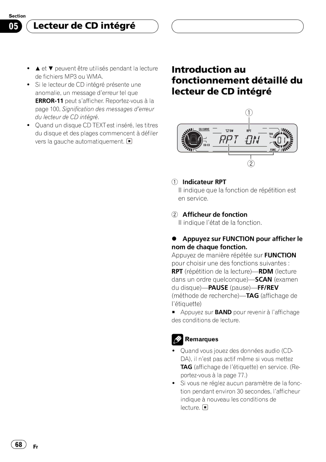 Pioneer DEH-P550MP operation manual 