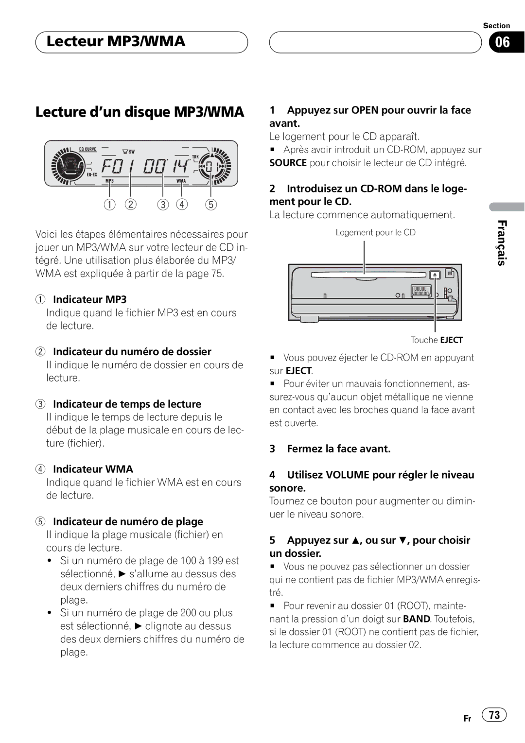 Pioneer DEH-P550MP operation manual 3 4 