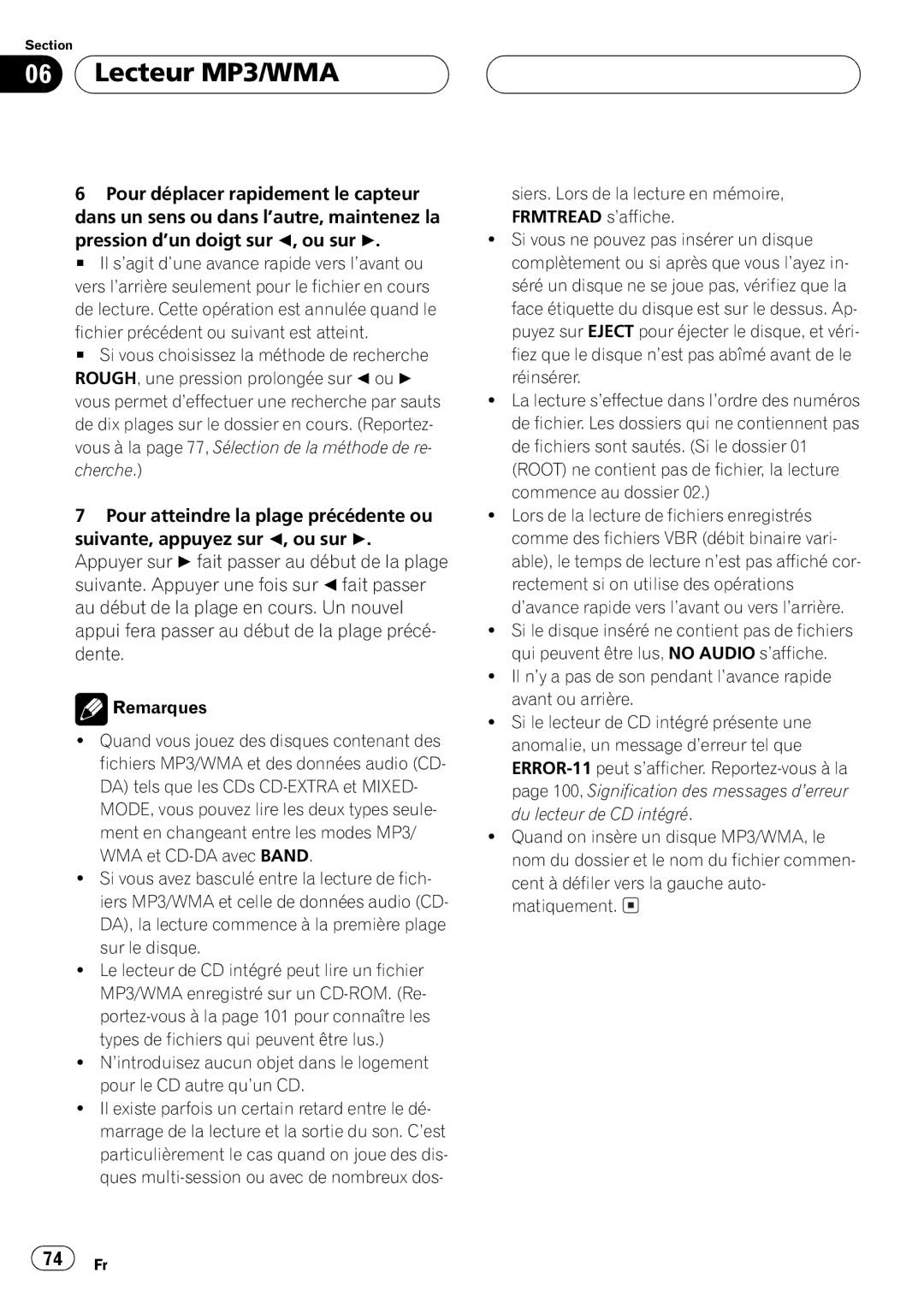 Pioneer DEH-P550MP operation manual 