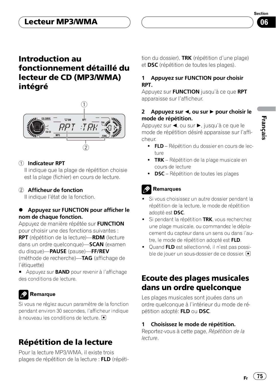 Pioneer DEH-P550MP operation manual 