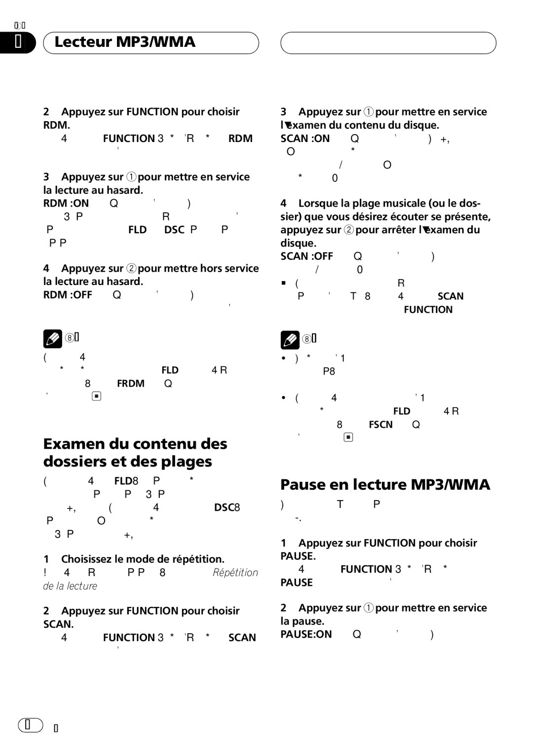 Pioneer DEH-P550MP operation manual 