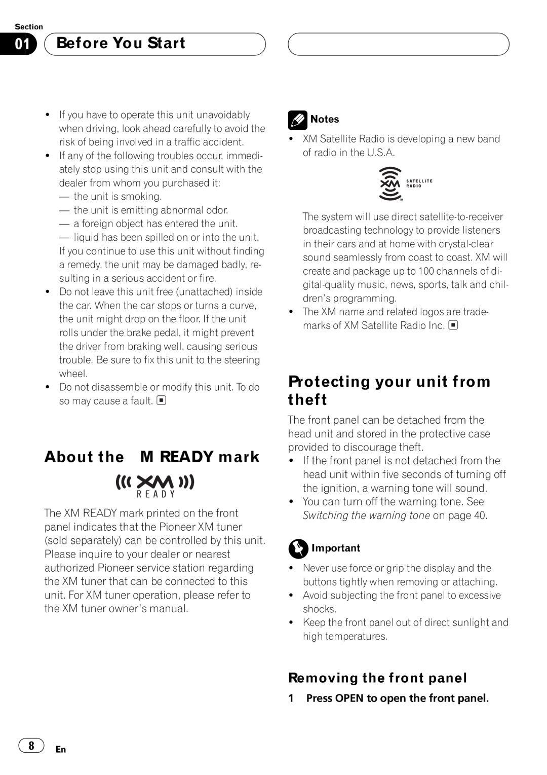 Pioneer DEH-P550MP operation manual 