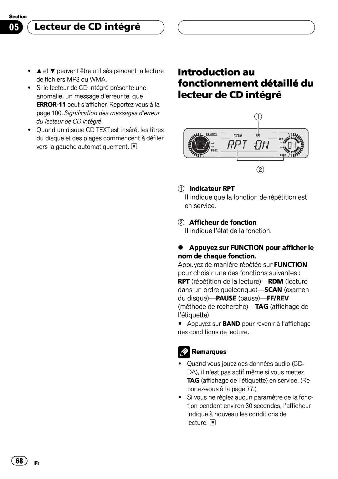 Pioneer DEH-P550MP operation manual 