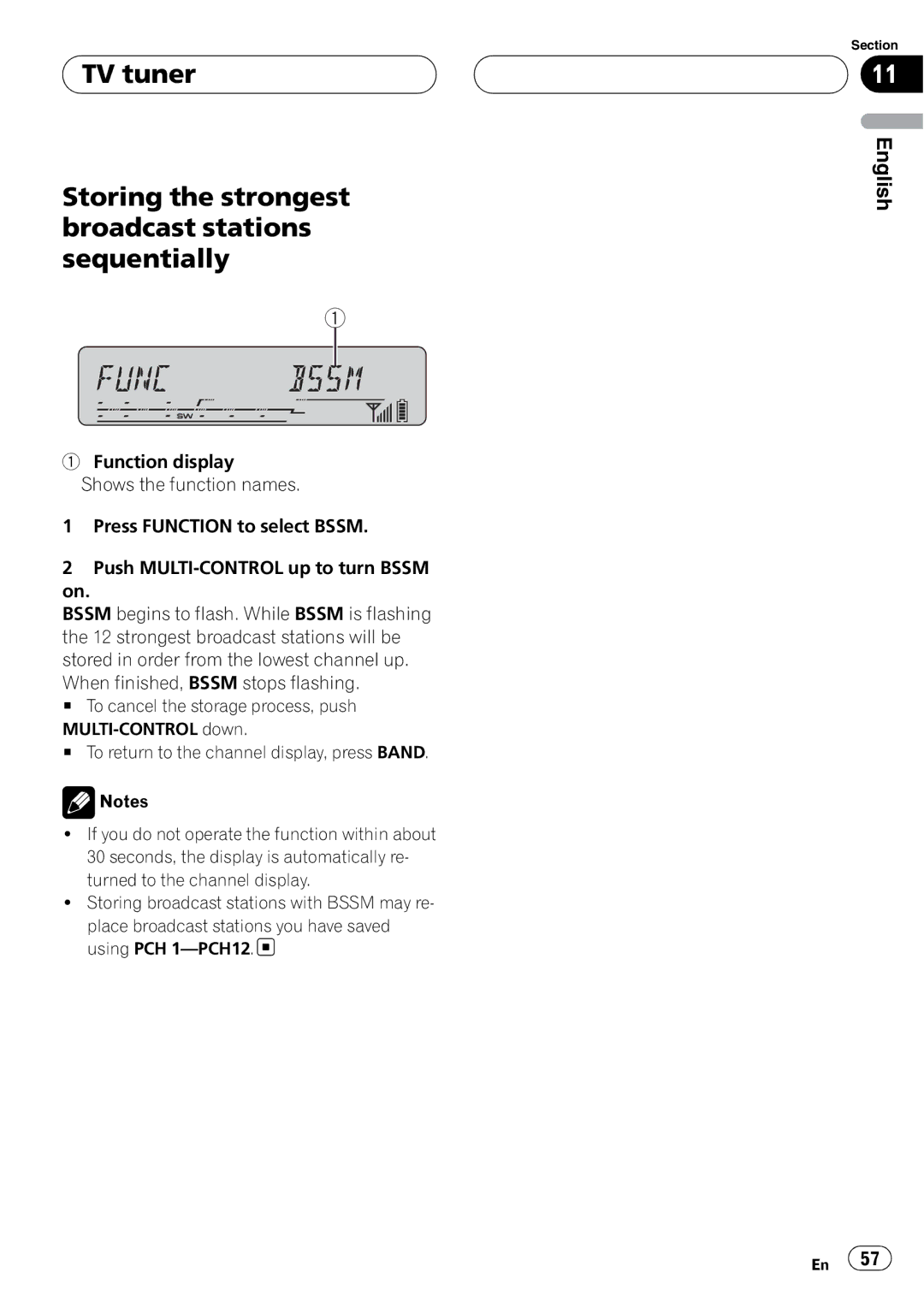 Pioneer DEH-P55BT operation manual English 