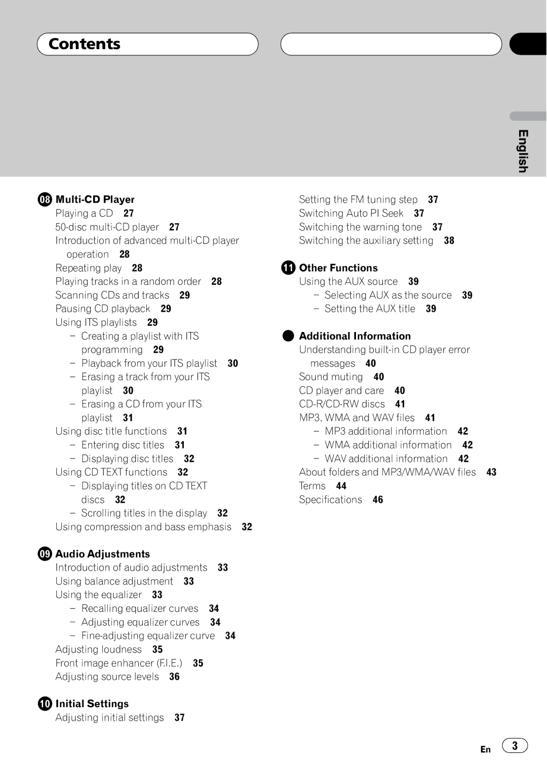 Pioneer DEH-P5700MP, DEH-P5730MP operation manual 