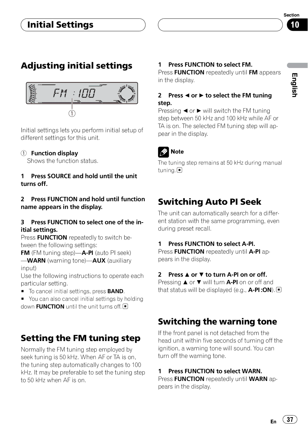 Pioneer DEH-P5700MP, DEH-P5730MP operation manual 