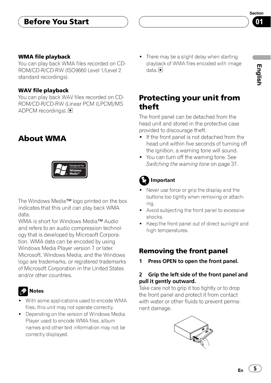 Pioneer DEH-P5700MP, DEH-P5730MP operation manual 