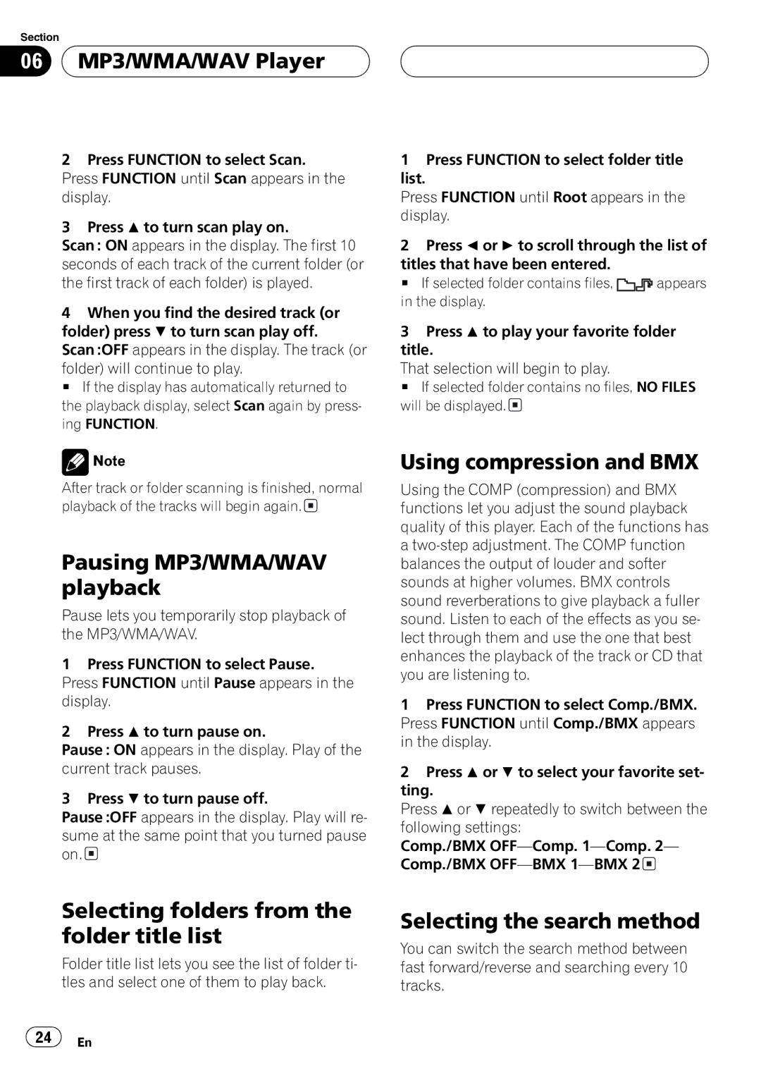 Pioneer DEH-P5800MP operation manual 