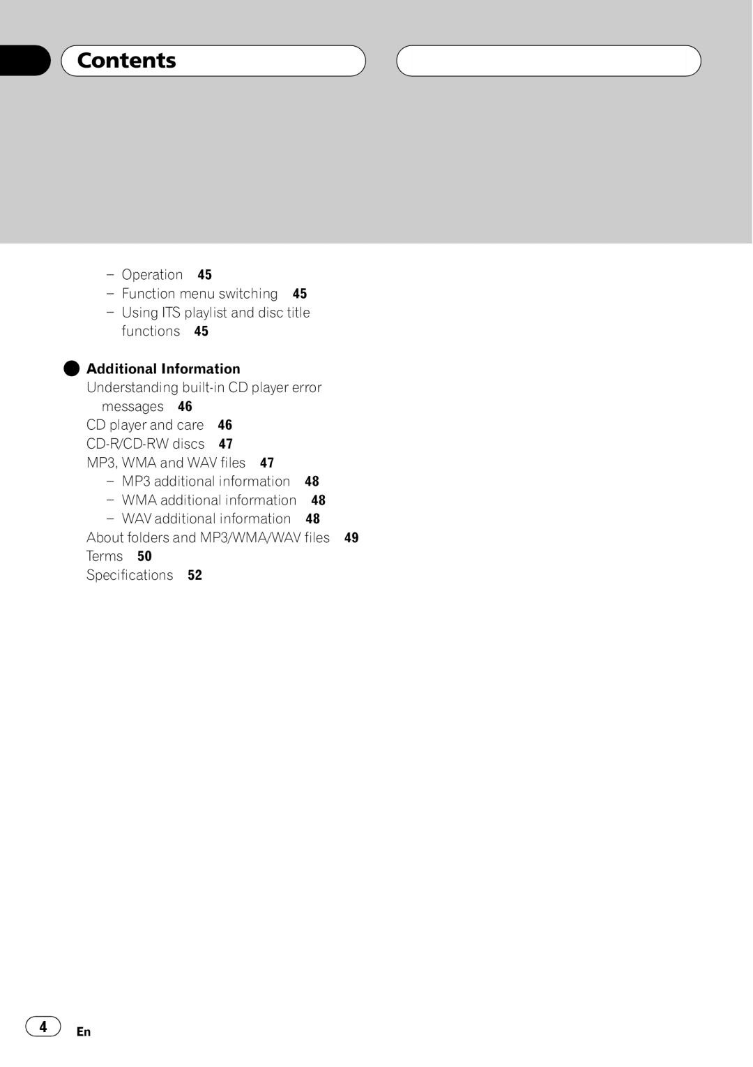 Pioneer DEH-P5800MP operation manual 