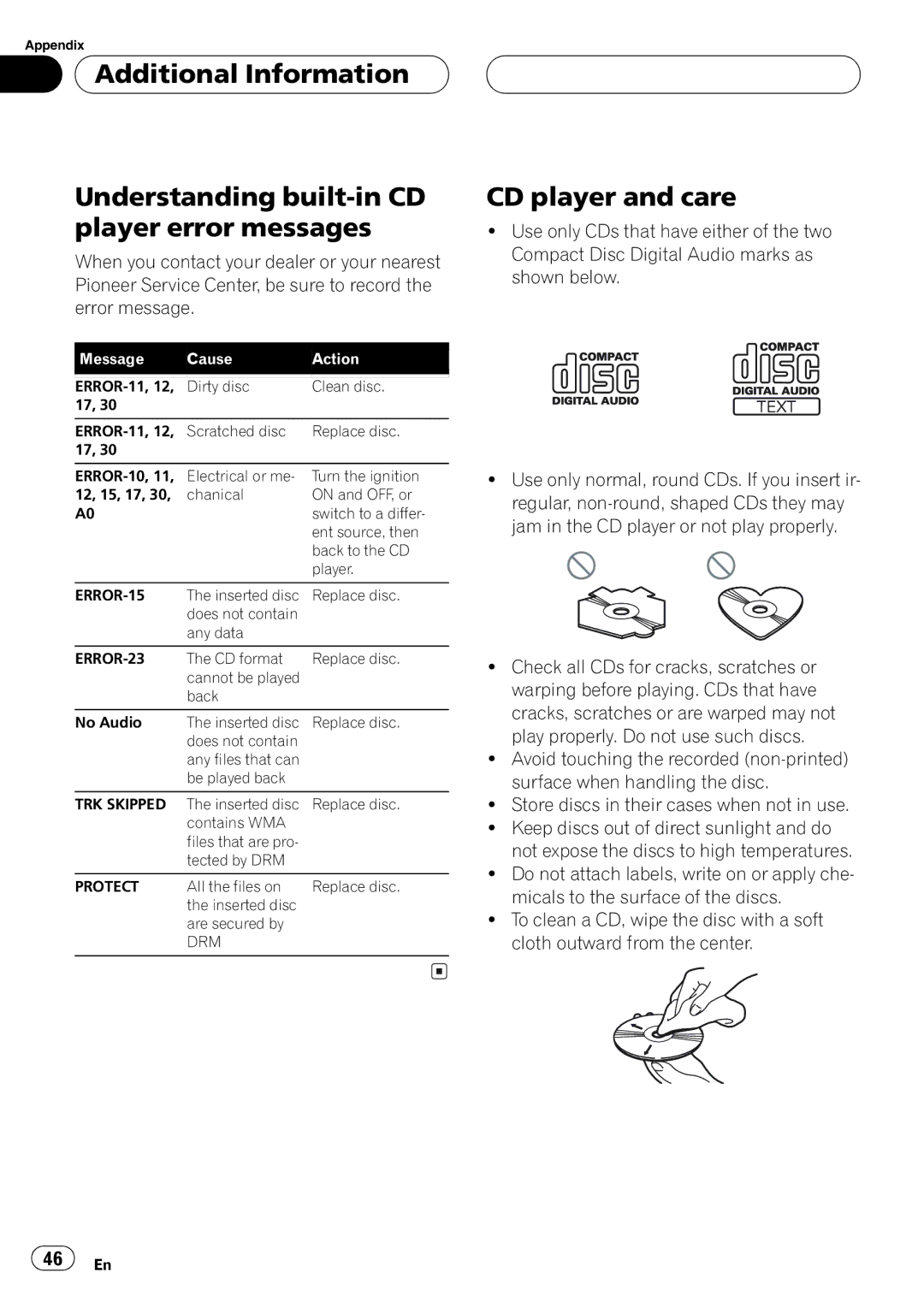 Pioneer DEH-P5800MP operation manual 