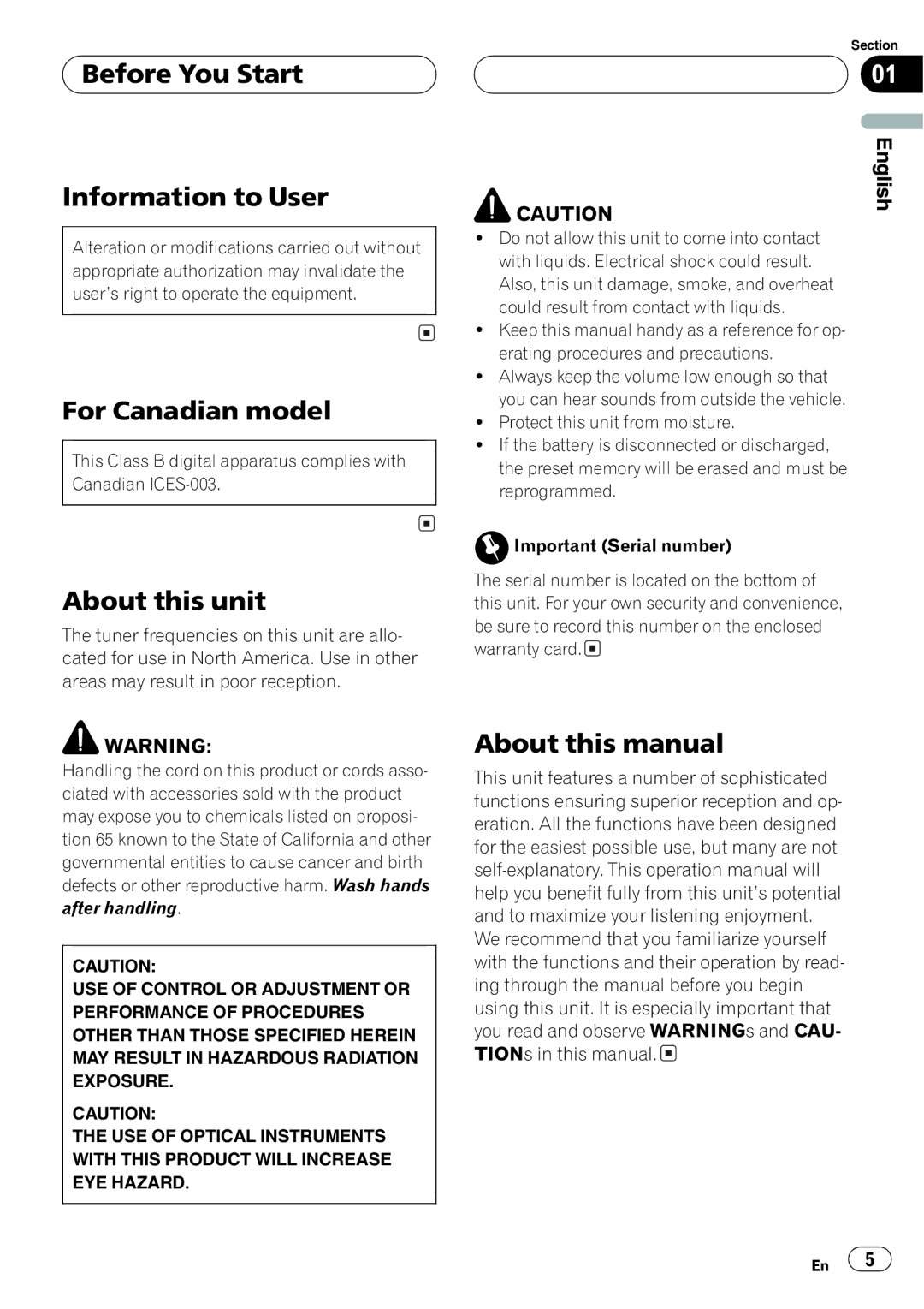 Pioneer DEH-P5800MP operation manual 