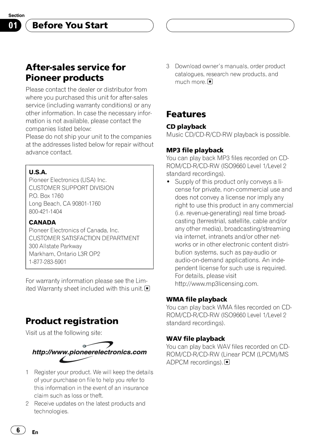 Pioneer DEH-P5800MP operation manual 