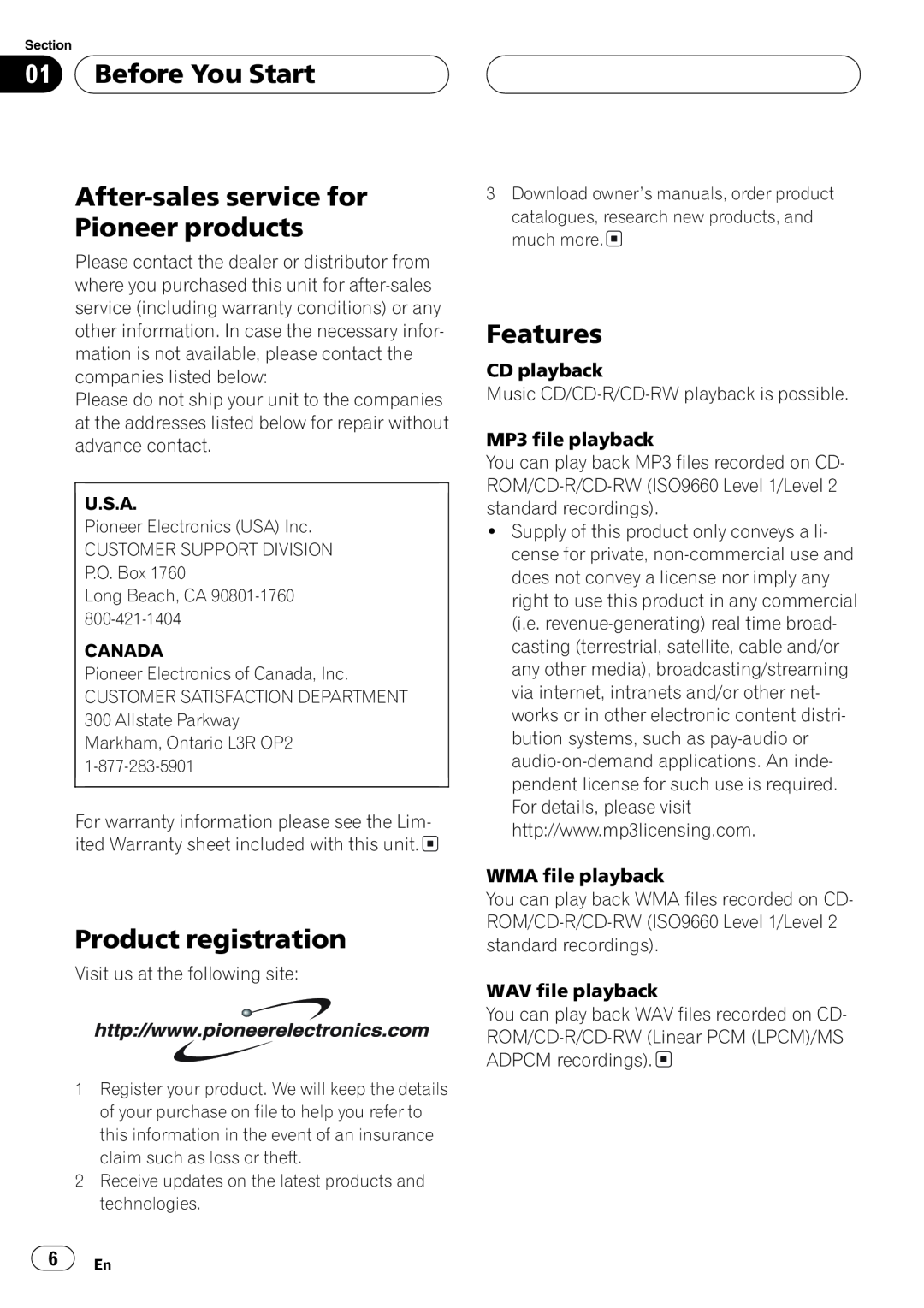 Pioneer DEH-P5800MP operation manual 