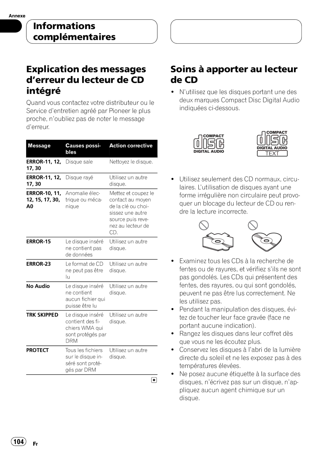 Pioneer DEH-P580MP operation manual 