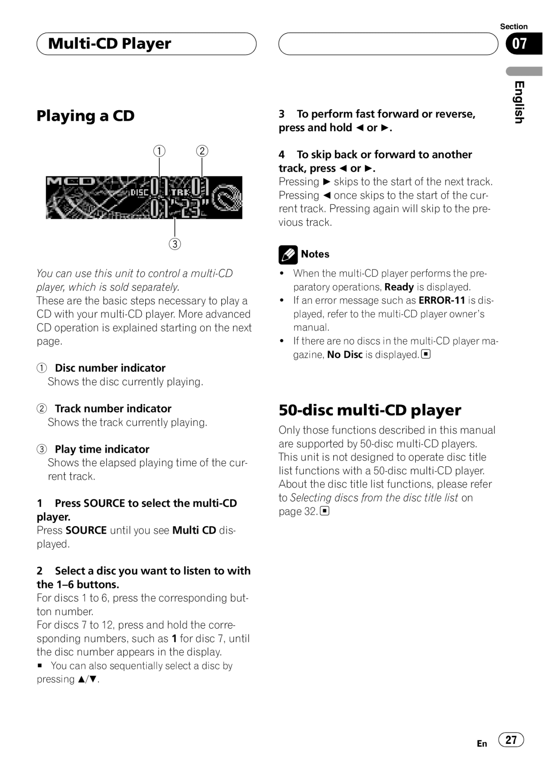 Pioneer DEH-P580MP operation manual 