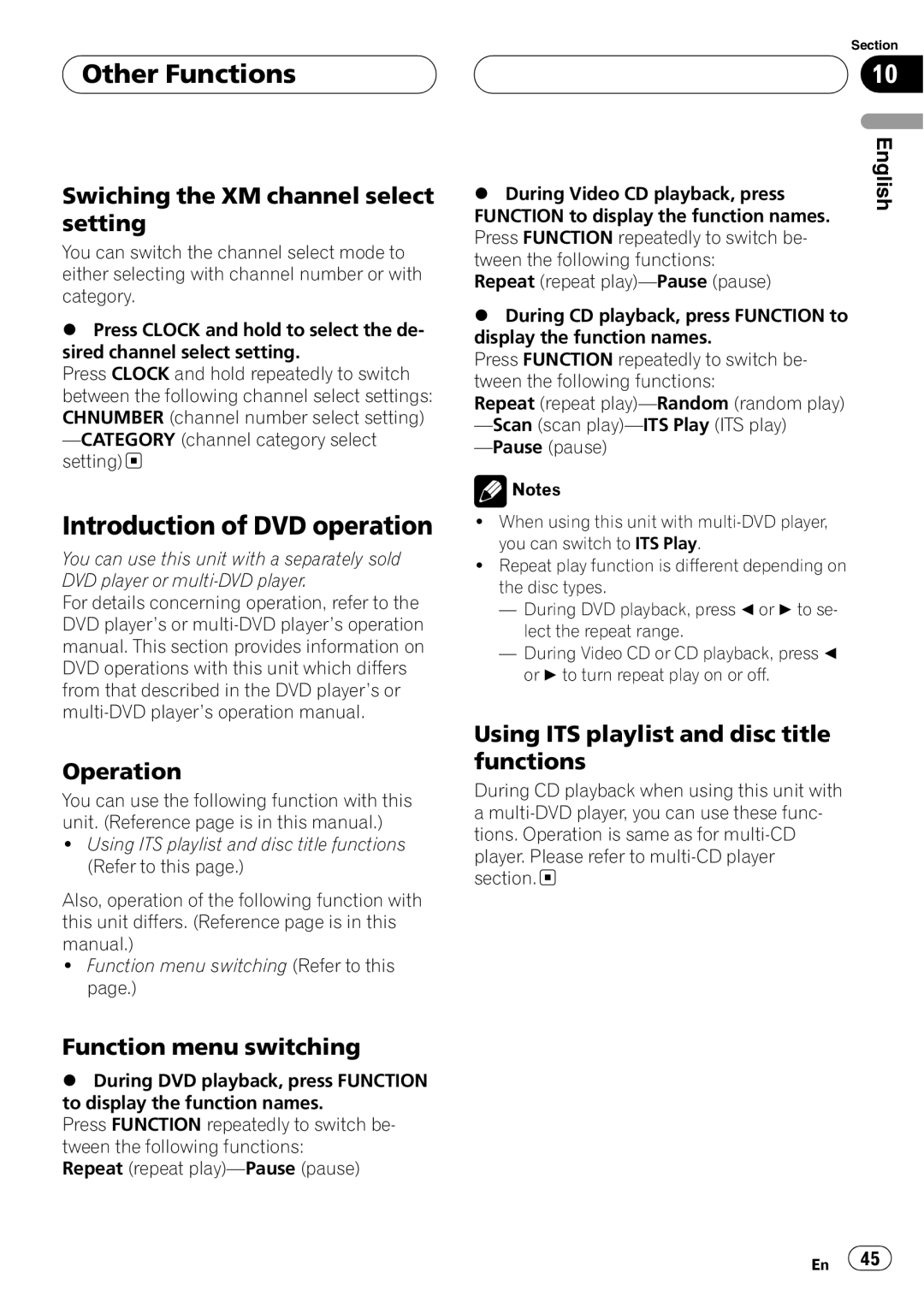 Pioneer DEH-P580MP operation manual 