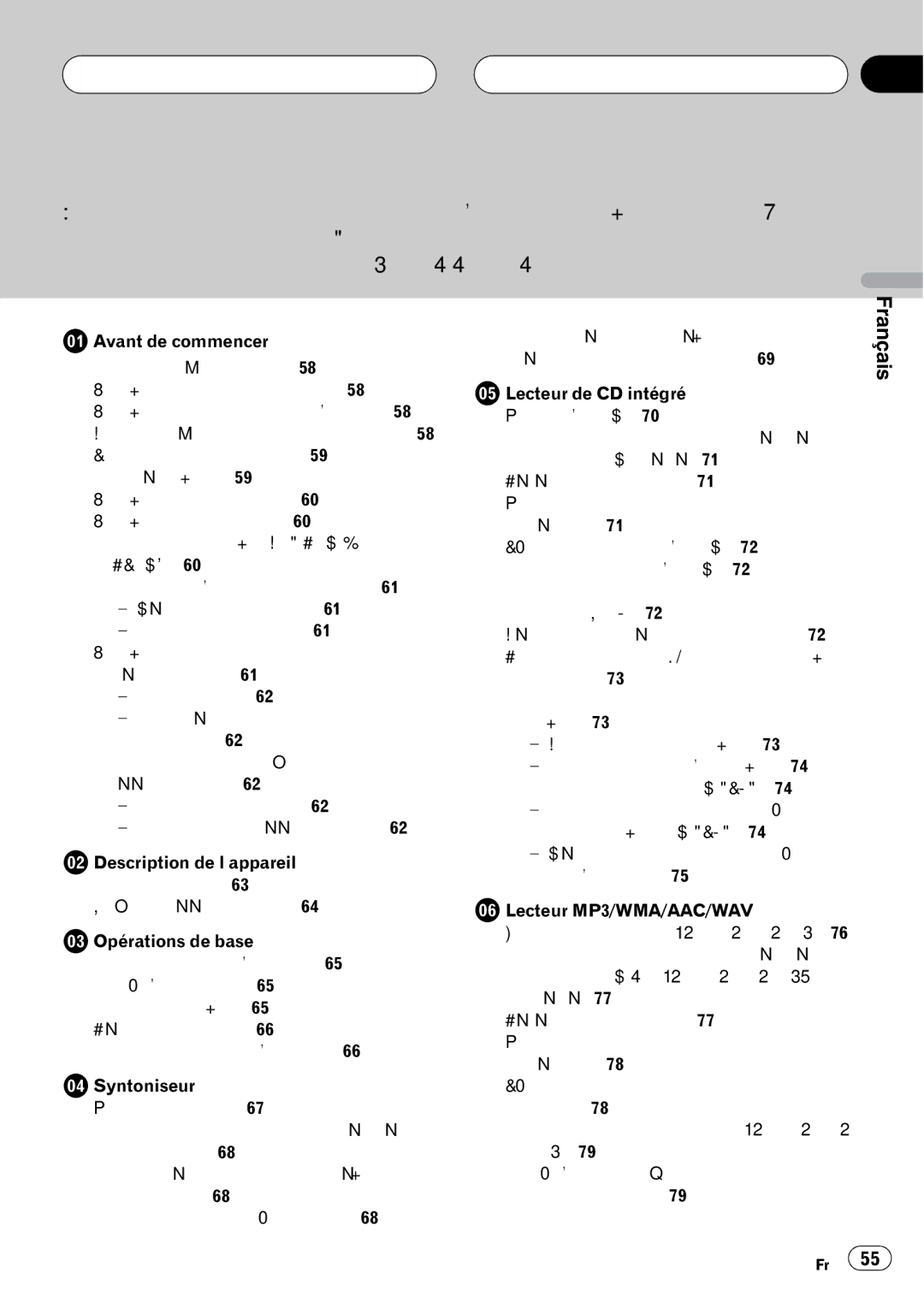 Pioneer DEH-P580MP operation manual 