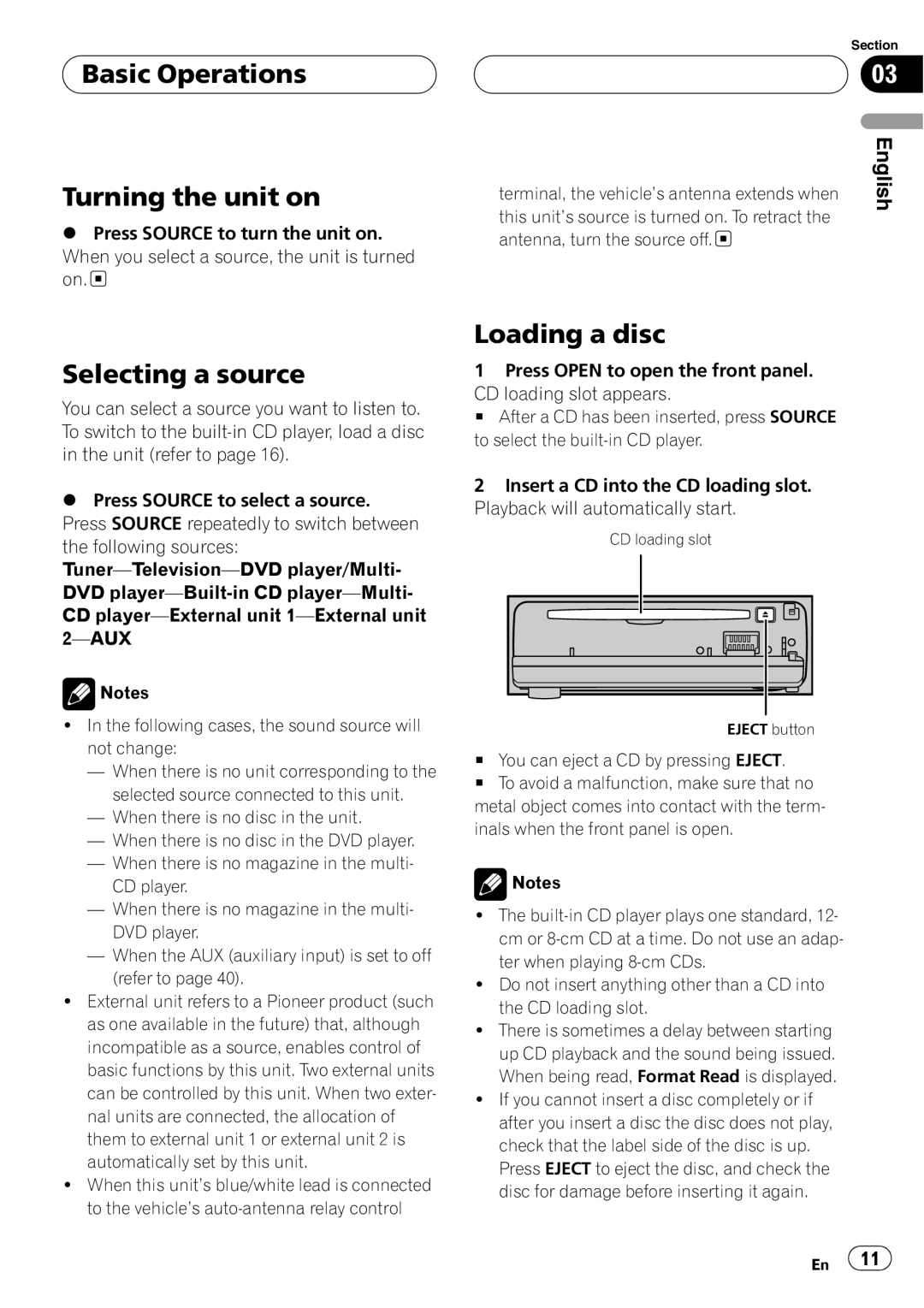 Pioneer DEH-P5850MP operation manual 